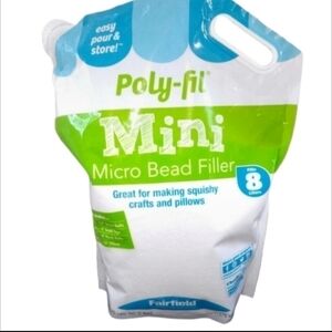 Poly-fil Mini Micro Bead Filler 8L NWOT